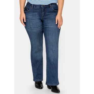 Bootcut-Jeans in 5-Pocket-Form, mit Used-Effekten, blue Denim, Gr.20-116 