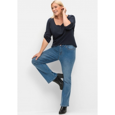 Bootcut Stretch-Jeans mit Bodyforming-Effekt, blue Denim, Gr.40-58 