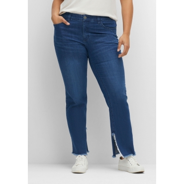 Gerade Jeans mit geschlitztem Innensaum, blue Denim, Gr.40-58 