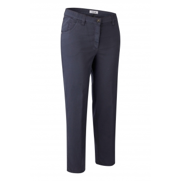 Gerade Stretch-Jeans mit leichtem Glanz, marine, Gr.21-56 
