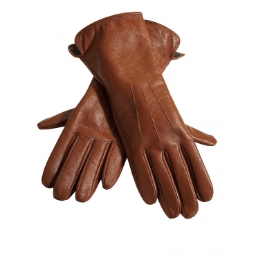 Große Größen: Handschuhe, cognac, Gr.7-8 