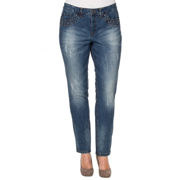Große Größen: sheego Denim Jeans »Die Gerade«, blue Denim, Gr.40-58 