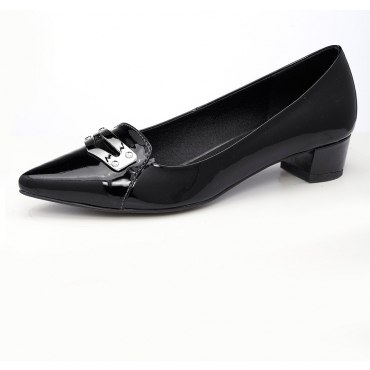 Große Größen: Slipper, schwarz, Gr.36-41 