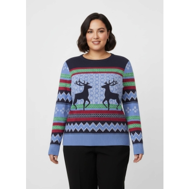 Jacquard-Pullover 