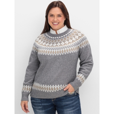 Jacquard-Pullover 