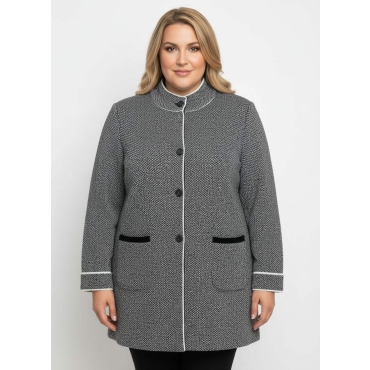 Jacquardstrickjacke 