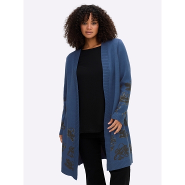 Jacquardstrickjacke 