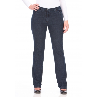Jeans in Quer-Stretch-Qualität, mit Komfortbund, dark blue Denim, Gr.42-56 