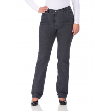Jeans in Quer-Stretch-Qualität, mit Komfortbund, grey Denim, Gr.42-56 