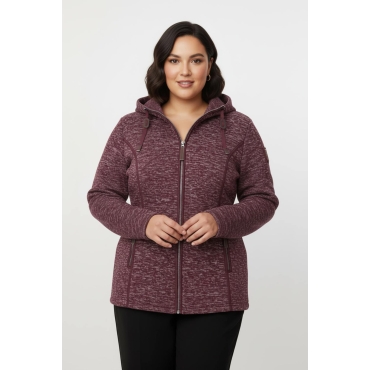Kapuzenfleecejacke 