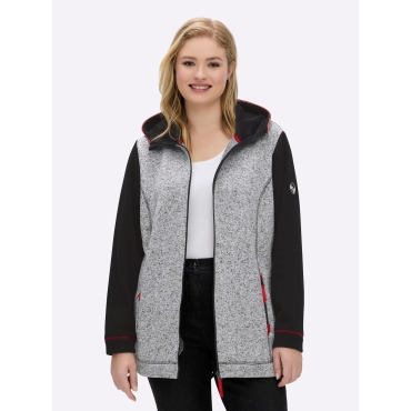 Kapuzenfleecejacke 