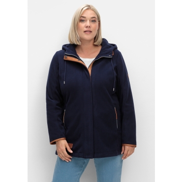 Kapuzenfleecejacke 