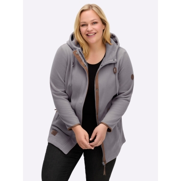 Kapuzenfleecejacke 