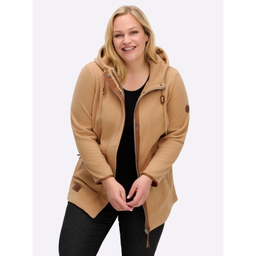 Kapuzenfleecejacke 