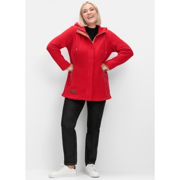 Kapuzenfleecejacke 