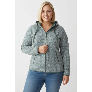Kapuzenfleecejacke 