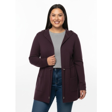 Kapuzenstrickjacke 