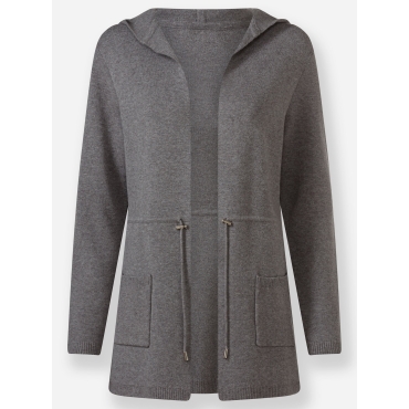 Kapuzenstrickjacke 