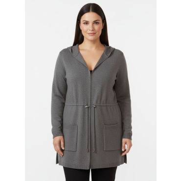 Kapuzenstrickjacke 