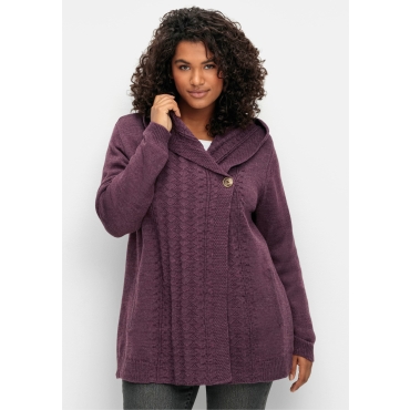 Kapuzenstrickjacke 