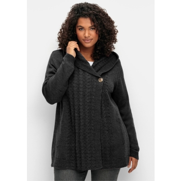 Kapuzenstrickjacke 