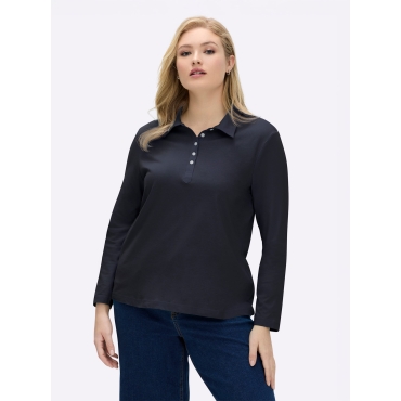 Langarm-Poloshirt 