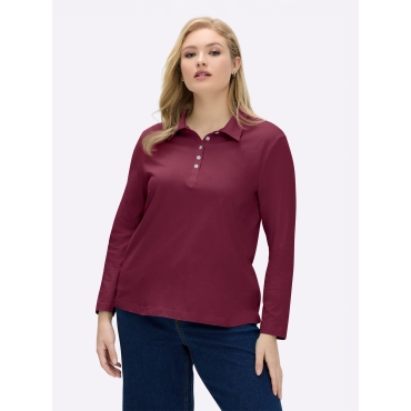 Langarm-Poloshirt 