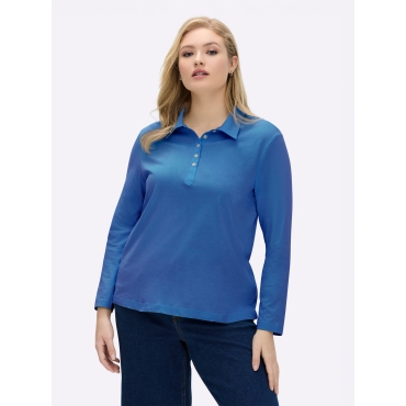 Langarm-Poloshirt 
