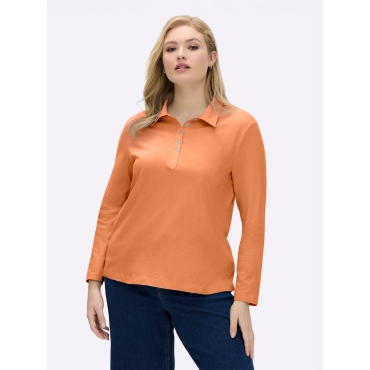 Langarm-Poloshirt 