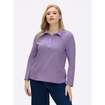 Langarm-Poloshirt 