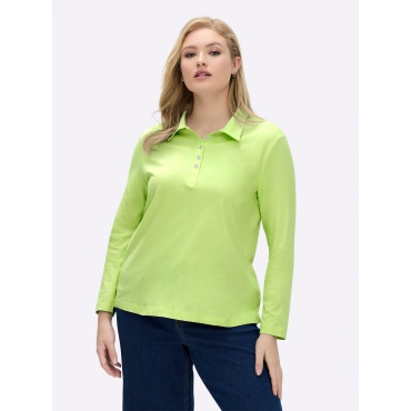 Langarm-Poloshirt 