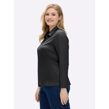 Langarm-Poloshirt 