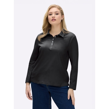 Langarm-Poloshirt 
