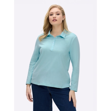 Langarm-Poloshirt 