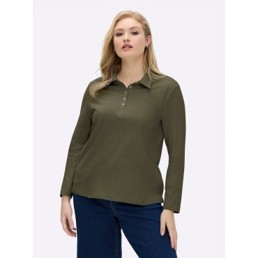 Langarm-Poloshirt 