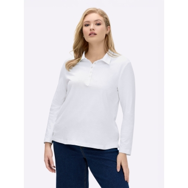 Langarm-Poloshirt 