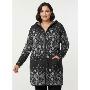 Longstrickjacke 