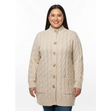 Longstrickjacke 