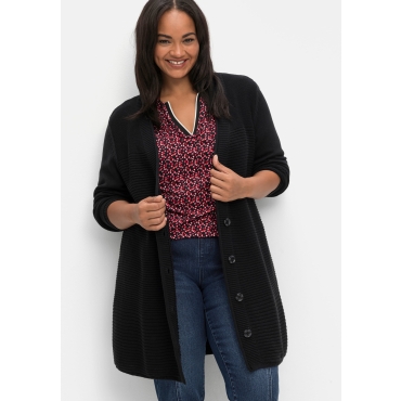 Longstrickjacke 