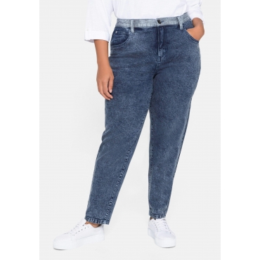 Mom-Jeans in Moonwashed-Optik, dark blue Denim, Gr.40-58 