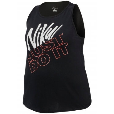 Nike Funktionstop »WOMEN NIKE DRY TANK TM NIKE JUST DO IT PLUS SIZE«, schwarz, Gr.XL-XXXL 
