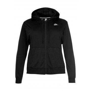 Kapuzensweatjacke, schwarz, Gr.XL-XXXL 