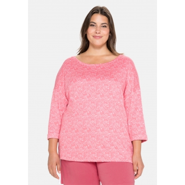 Relax-Sweatshirt mit Blumendruck, in Oversized-Form, geblümt, Gr.40/42-56/58 