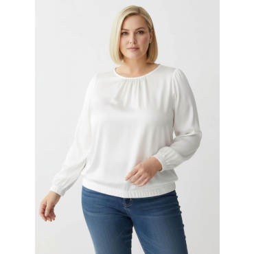 Satinbluse 