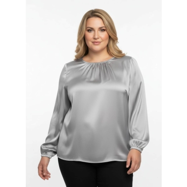 Satinbluse 