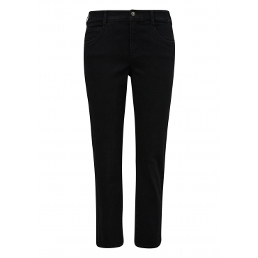 Schmale Jeans in Five-Pocket-Form, black Denim, Gr.44-54 