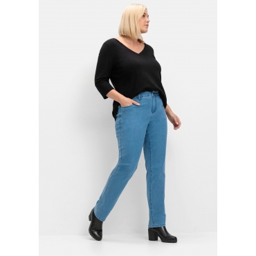 Schmale Stretch-Jeans im 5-Pocket-Stil, blue Denim, Gr.20-116 