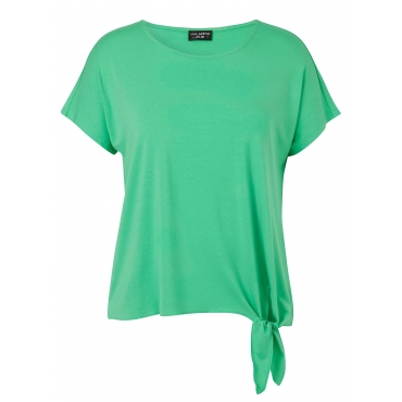 Shirt mit Knoten seitlich am Saum, grün, Gr.42-54 