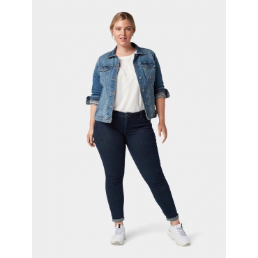 Skinny Jeans mit Bauch-Shaping-Effekt, dark blue Denim, Gr.44-54 