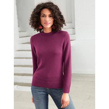 Stehkragenpullover 